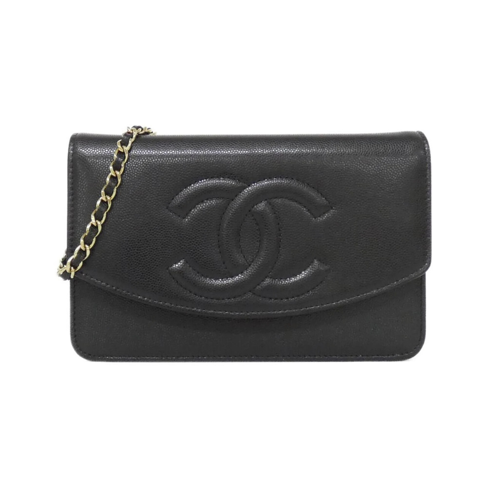 CHANEL Authentic Black Wallet